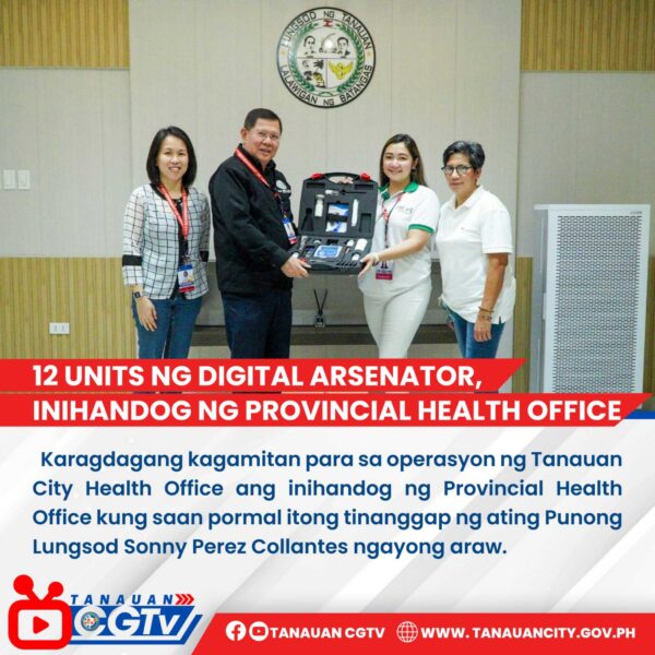 Provincial Health Office, Mayor Sonny Perez Collantes