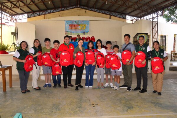 Distribution of School Bags and Supplies, Brgy Trapiche.