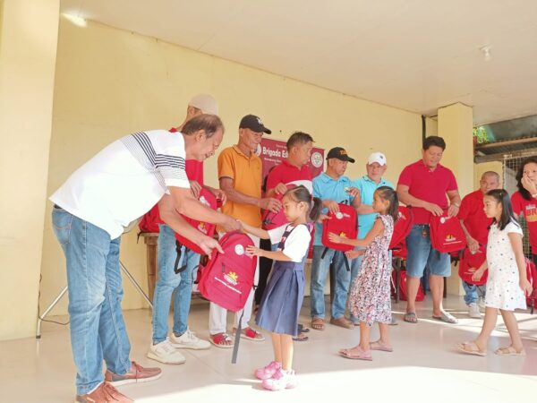 Distribution of School Bags and Supplies, Brgy Maria Paz Elementary School.
