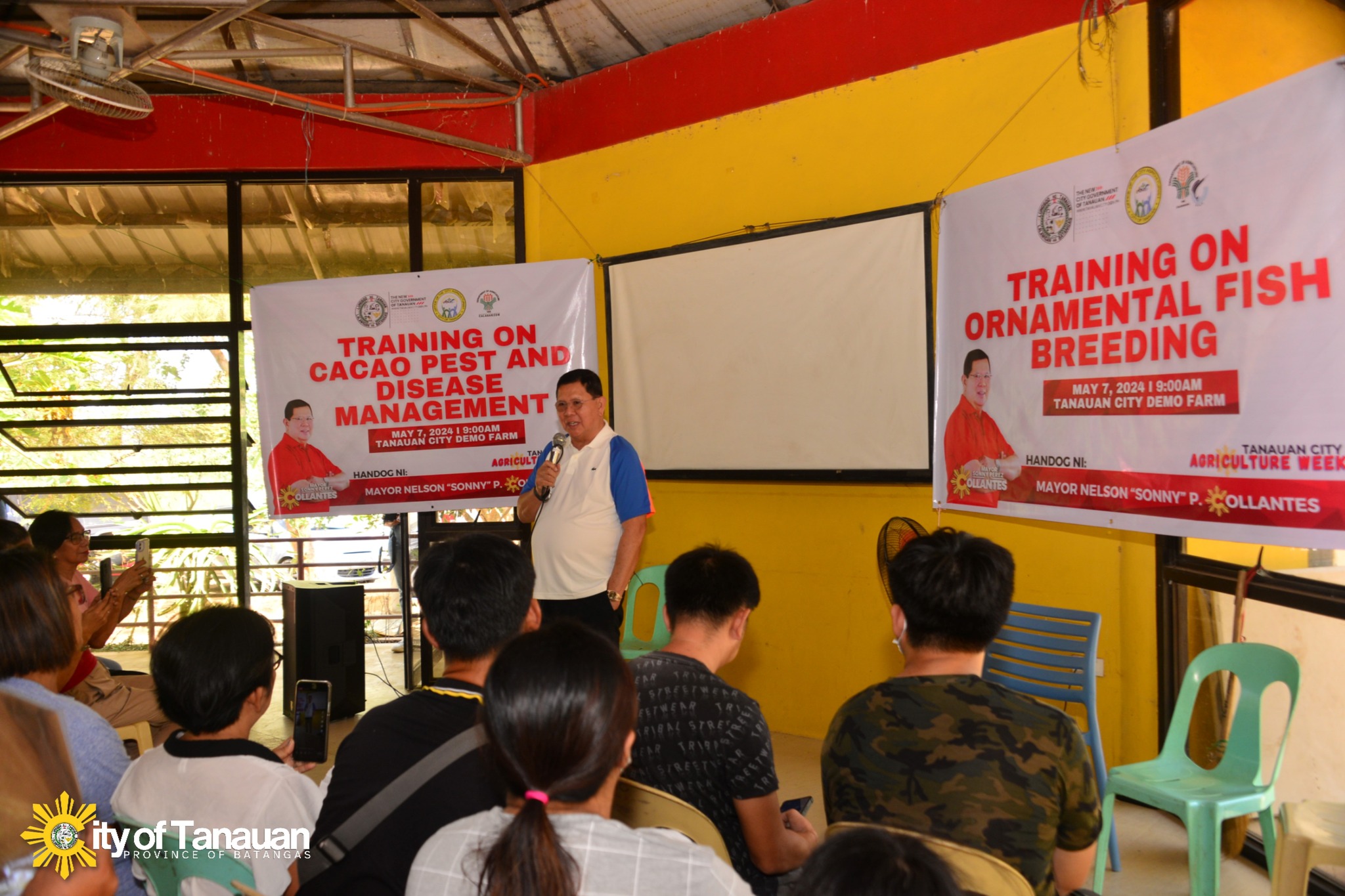 Mayor Sonny Collantes, Tanauan, Training, Cacao Pest and Disease Management at Ornamental Fish Breeding Training
